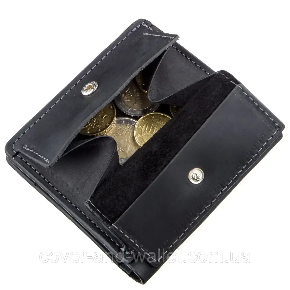 Мужской небольшой кошелек ручной роботы на магнитах Grande Pelle Lettera Киев - изображение 10