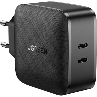 Зарядний пристрій Ugreen CD216 66W 2xType-C PD Charger (Black) (70867) Вінниця - фото 1