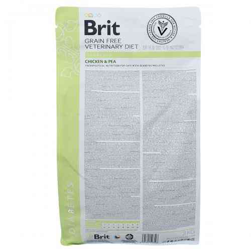 Корм сухой Brit Grain Free VetDiet Cat Diabetes для кошек с сахарным диабетом беззерновой с курицей и горохом 2 кг Киев