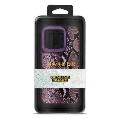 Чохол до мобільного телефона Harder Genuine Snake Apple iPhone 14 Pro Dark Purple (ARM76788) Вінниця