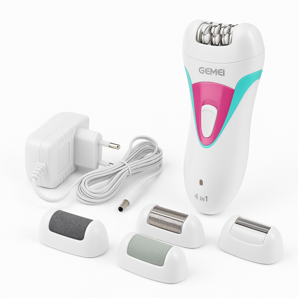Эпилятор для жестких волос Gemei GM-7006 4в1, Аккумуляторный эпилятор для бритья ног CV-45 Львов - изображение 20