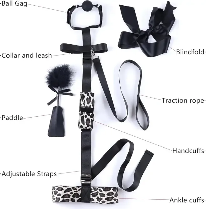 БДСМ-набор LOCKINK YEAHWOW Armbinder Restraint Set Black Львов - изображение 5
