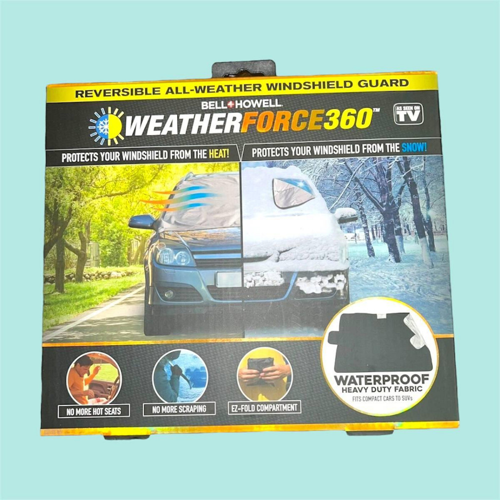 Накидка-тент на лобове скло 160×120 см двостороння, від льоду/снігу та сонця (всесезонна) Київ - фото 1