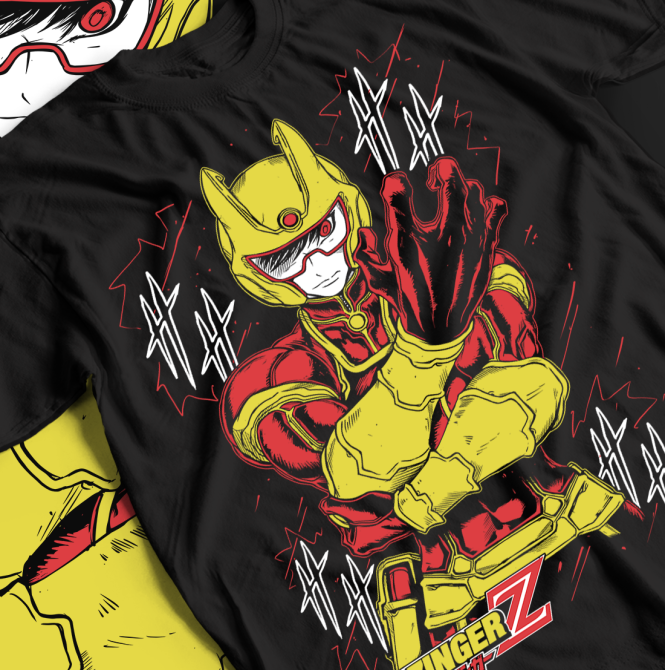 Футболка з аніме принтом Мазінгер З Коджі Сайака оверсайз (S/M/L) Чорний AnimeJ0662 Дніпро - фото 1