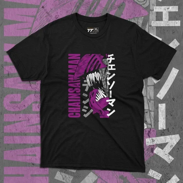 Футболка для підлітка хлопчика з принтом Человек Бензопила Денджи 6 Розмір 160 Anime10492 Дніпро - фото 1