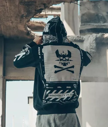 Худи, черная толстовка мужская, свитшот 2711255433 размер 52 Днепр