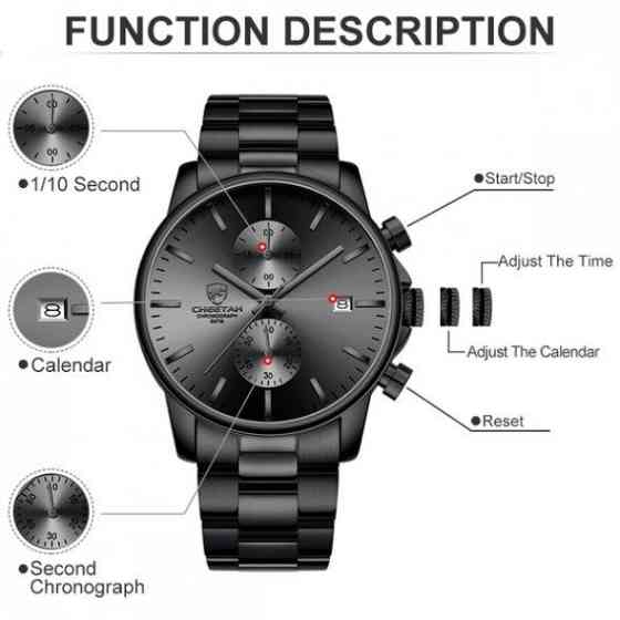 Мужские наручные часы Cheetah Mars Black Винница