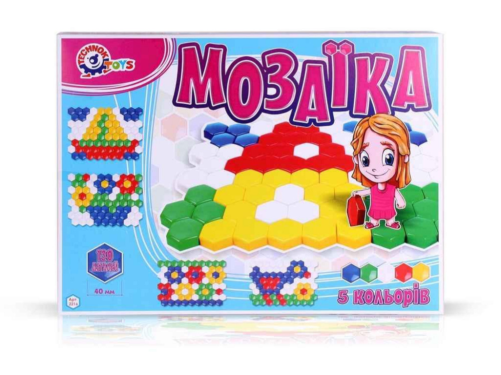 Мозаїка для малюків 2 45 x 34 x 4 см арт. 2216 ТМ ТЕХНОК Solmir Київ - фото 1