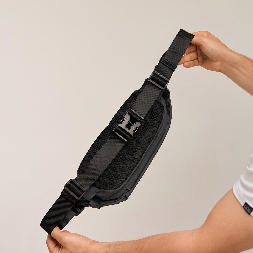 Мужская бананка нейлоновая сумка серая Pobedov Just Киев - изображение 9