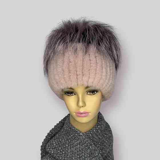 Шапка меховая женская кубанка Rex Мерлин Пудровый Харьков