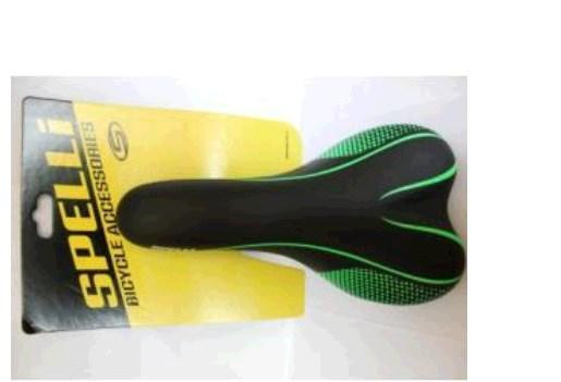 Сідло велосипедне (, чорно зелене, Spelly) Мукачево - фото 1