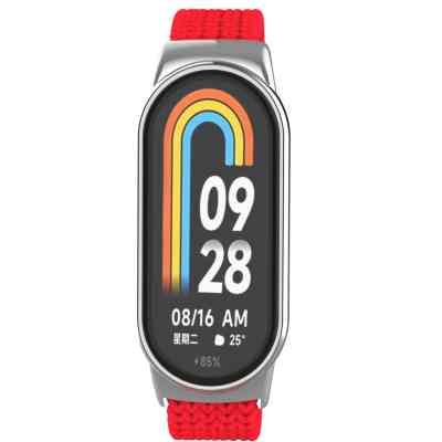 Ремешок для фитнес браслета Armorstandart Braided Solo Loop для Xiaomi Smart Band 10/9/8 Red (ARM86884) Винница