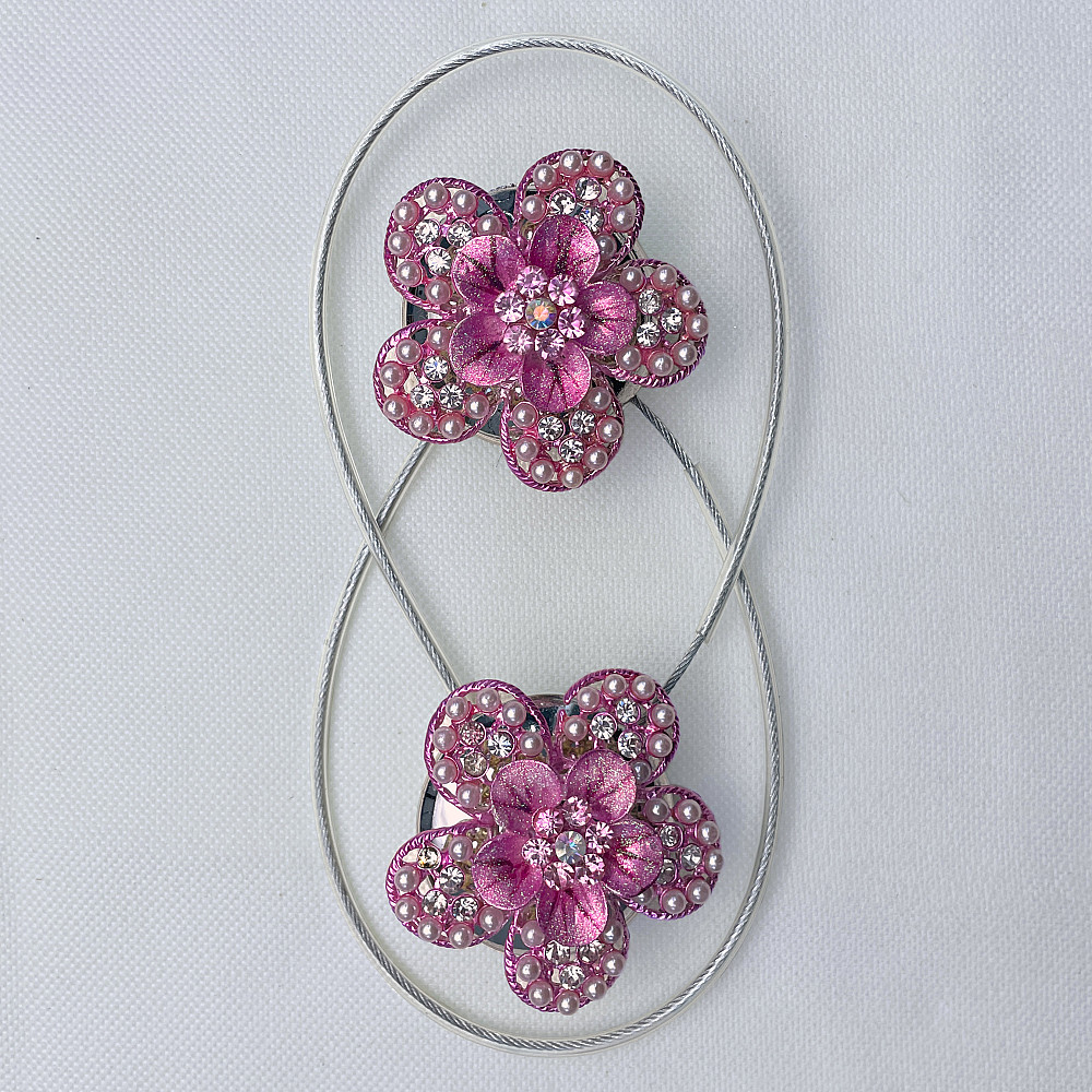 Магніти для штор та гардин "Flowers" набір 2 шт Рожевий (81-242) Київ - фото 6