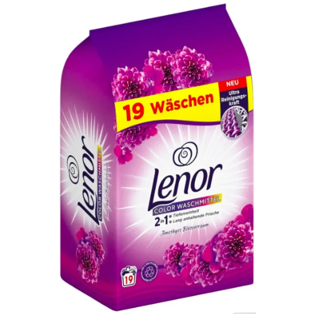 Порошок для стирки цветных вещей Lenor аметист Цветок мечты 1,235 кг, 19 стирок Львов - изображение 1