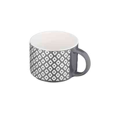 Чашка Ardesto Weaving E, 330мл, порцеляна, біло-чорний (AR3473E) Винница