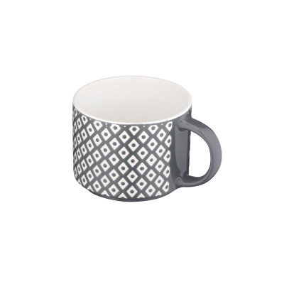 Чашка Ardesto Weaving E, 330мл, порцеляна, біло-чорний (AR3473E) Винница - изображение 4