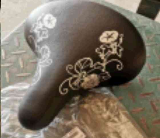 Седло велосипедное (с цветами) mod 2 Мукачево