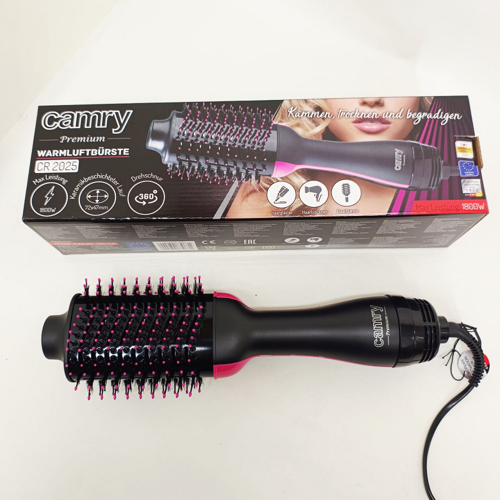 Фен-стайлер с насадками Camry CR 2025 1800Вт, Фен с разными насадками, Стильный фен для укладки волос BQ-92 Львов - изображение 4