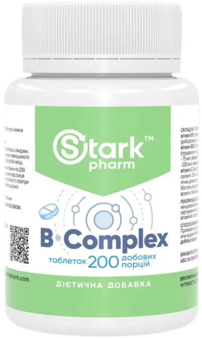 Витамины группы В Stark Pharm B-Complex 200 таб Киев - изображение 1