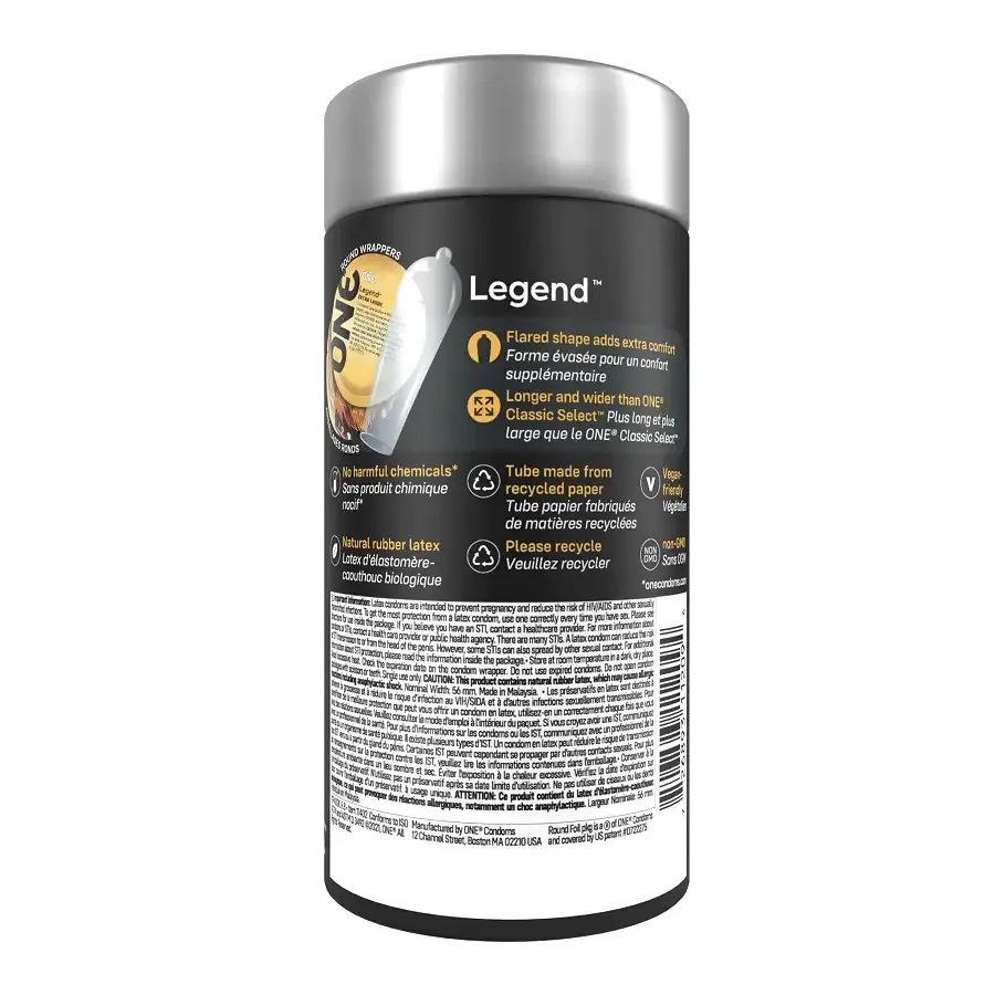 Презервативи ONE Legend Extra Large 12 шт, подарункова упаковка тюб Львов - изображение 3