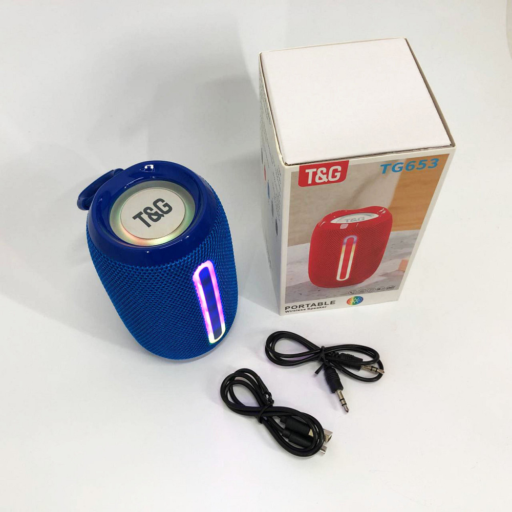 Колонка на акумуляторі зі світломузикою TG653, Bluetooth колонка з динамічним підсвічуванням XM-61 Львів - фото 9