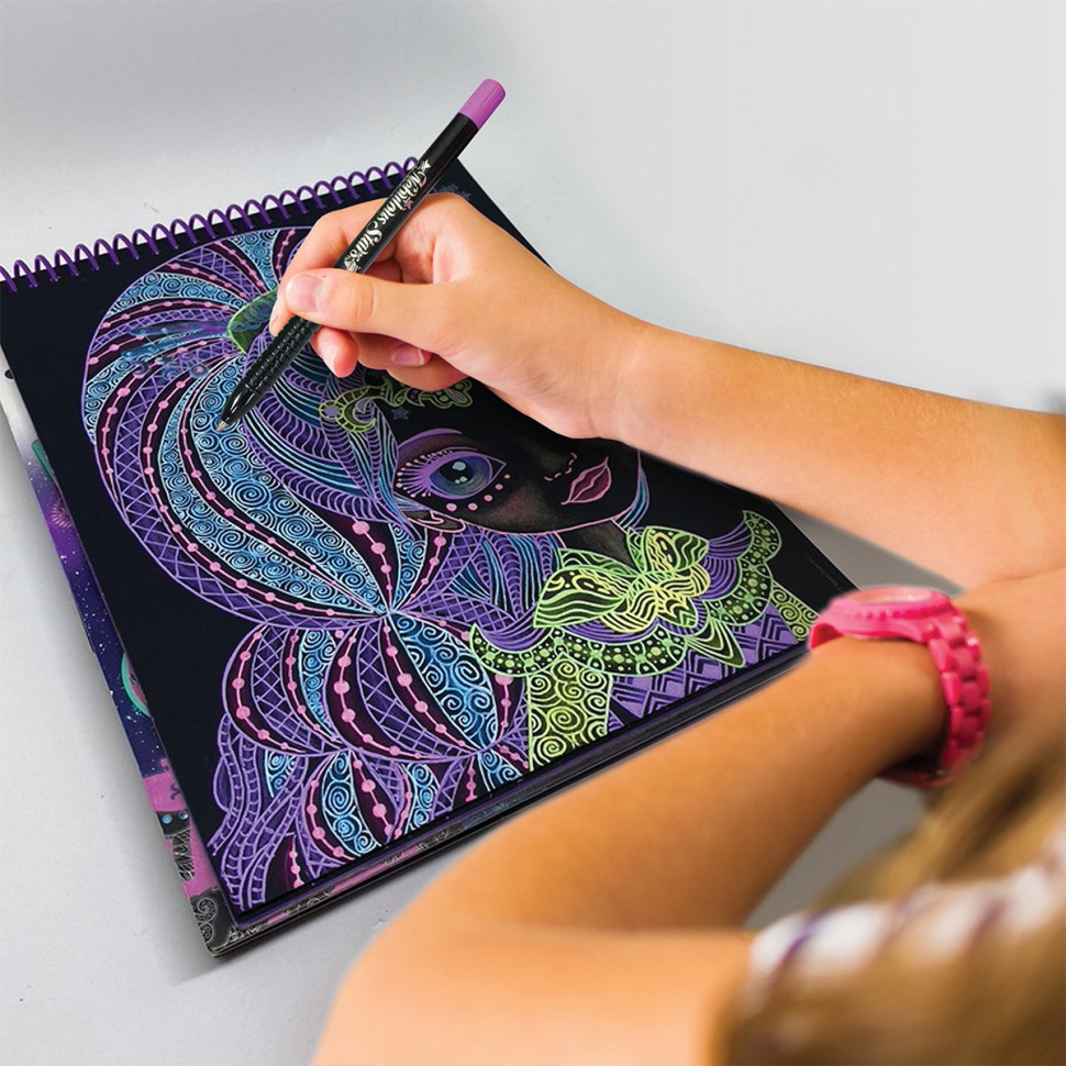 Набір для творчості Скетчбук: Екліпсія-чорні аркуші Nebulous Stars 11121, 8 ручок Вінниця - фото 3