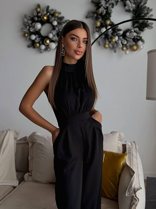 Женский стильный классический комбинезон Плотная качественная костюмка Одесса - изображение 6