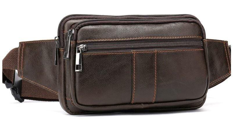 Сумка на пояс Vintage 14727 Коричневая Киев - изображение 9