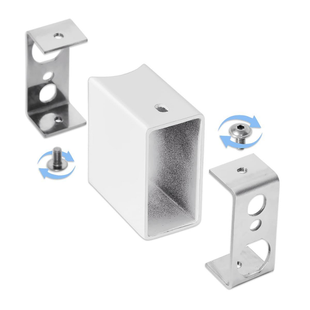 Комплект скрытого подключения под круглый стояк Laris Белый Киев - изображение 1