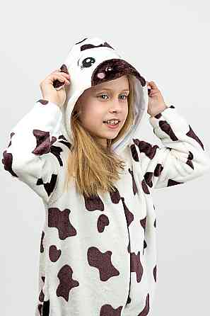 Кігурумі дитячий і підлітковий "Коровка",  пижама - комбінезон домашній на блискавці топ Київ