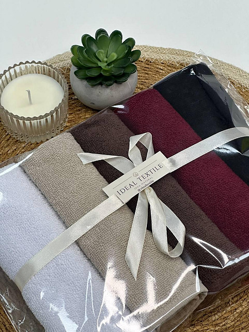 Набір махрових рушників Ideal Textile 30х30 см 400 г/м2 (56861068) Чернівці - фото 7
