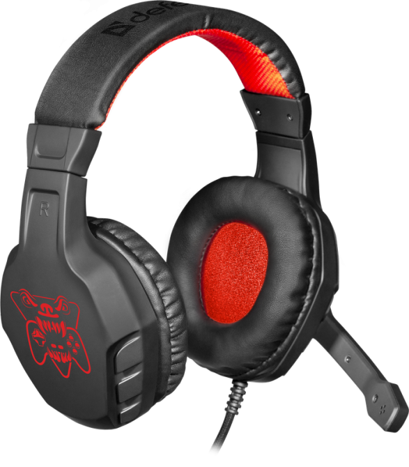 Гарнітура Defender Сujo Black-Red (64505) (6869959) Київ - фото 4
