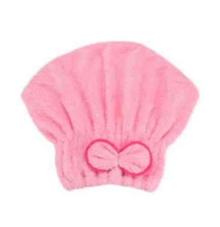 Шапочка рушник для сушіння волосся універсальний рожевий Київ