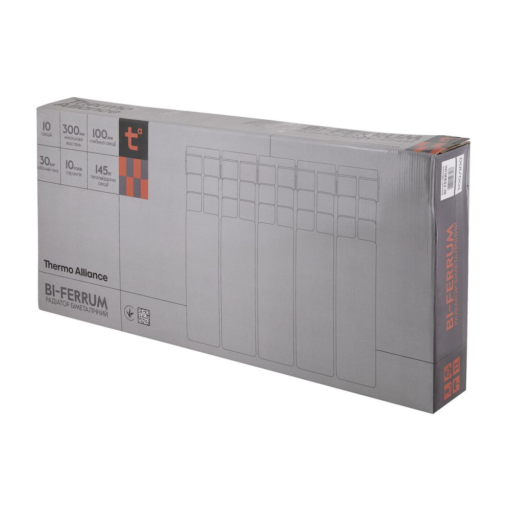 Радіатор біметалевий Thermo Alliance Bi-Ferrum 300/100 1,15 кг Київ - фото 9