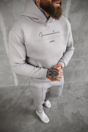 Теплый спортивный костюм мужской Европа Серый S Харьков