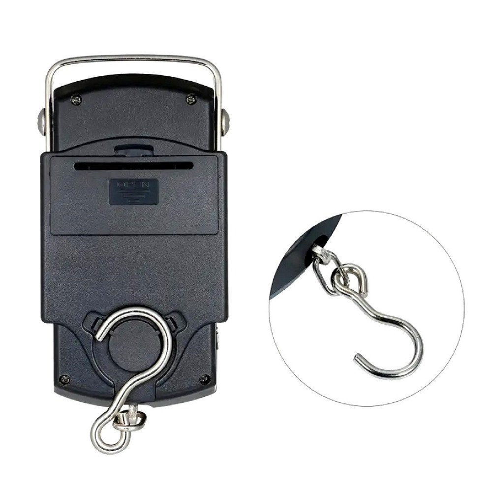 Ваги-кантер для багажу електронні до 50 кг чорні Київ - фото 3