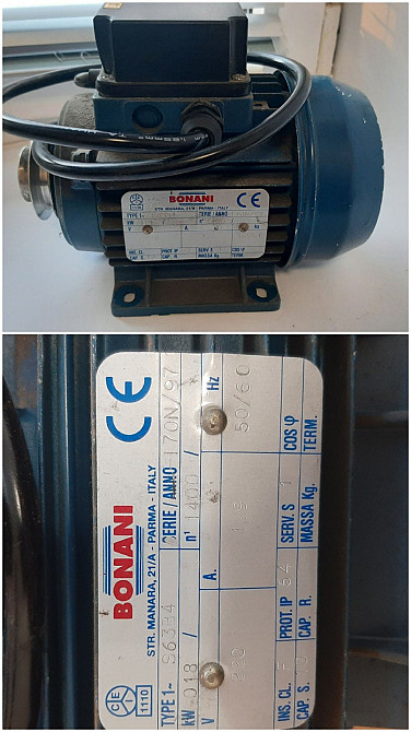Електродвигун S63B4 Bonani Італія (товар вживаний) Луцьк - фото 1