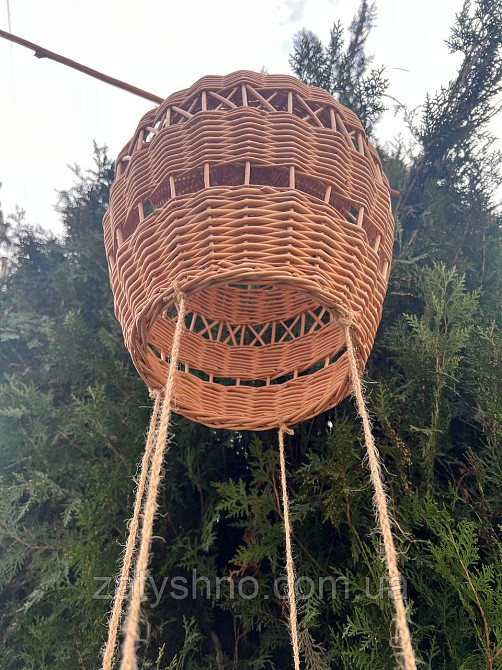 Люстра плетена у формі кулі Київ - фото 9