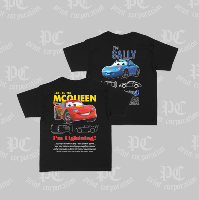 Парні футболки "McQueen і Sally", біла (Couple T-shirts "McQueen & Sally") Чернівці - фото 1