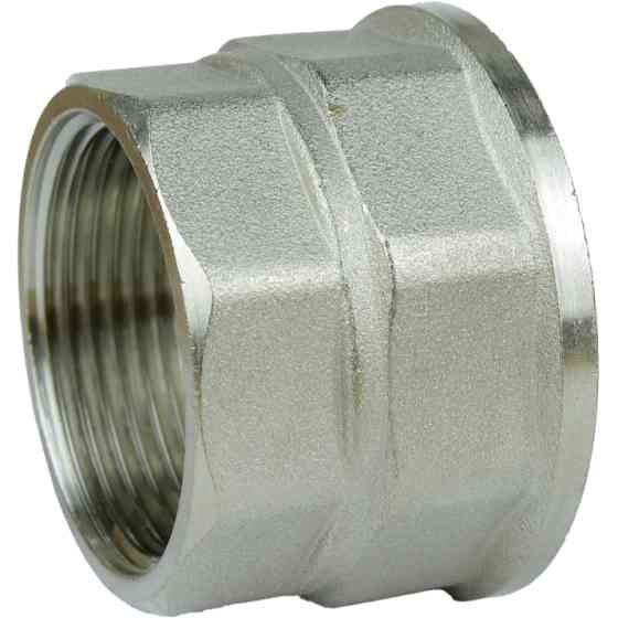 Муфта редукційна 1 1/2″х1 1/4″ВВ нікельована восьмигранна А0338А(нк) Киев