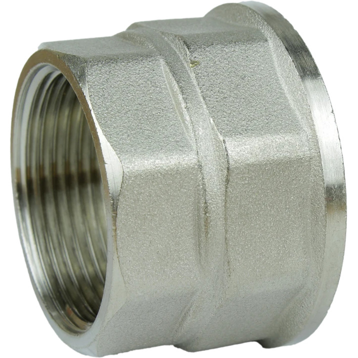 Муфта редукційна 1 1/2″х1 1/4″ВВ нікельована восьмигранна А0338А(нк) Тернополь - изображение 1