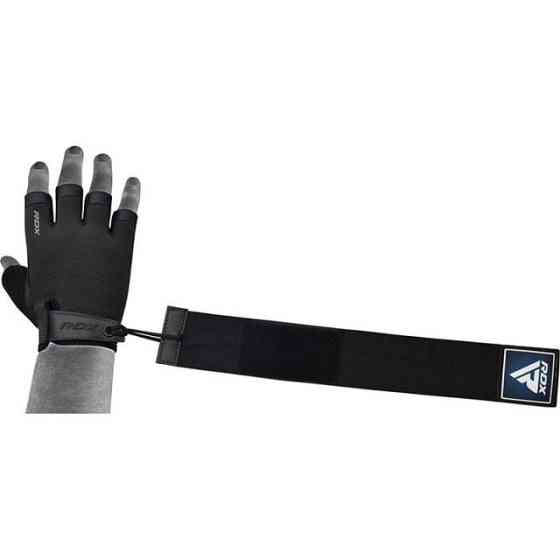 Перчатки для фітнесу RDX T2 Half Blue PLUS-XL Кам'янське