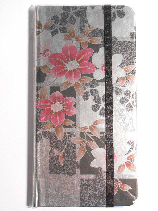 Блокнот 9*18см 88арк.,80гр, срібло, штампування,лінія, із стрічкою HDU043-2, шт Київ - фото 1