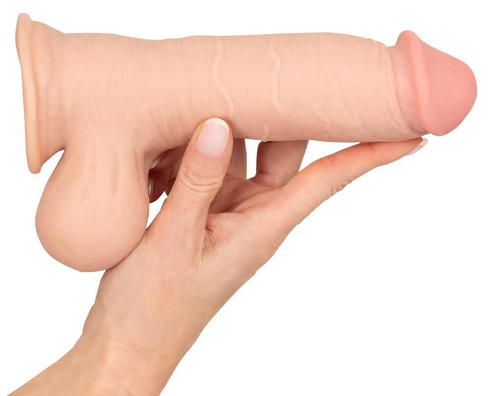 Фаллоимитатор - Nature Skin Dildo With Movable Skin, 20 см Sex Aura Киев - изображение 7