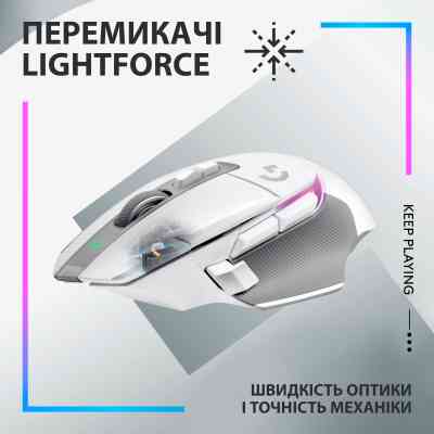 Мышка Logitech G502 X Plus Wireless White (910-006171) Винница