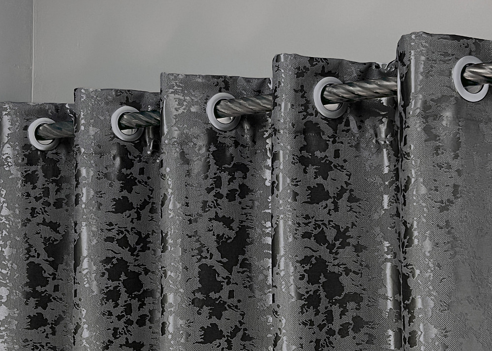 Комплект штор на люверсах VR-Textil Лен мрамор Pavliani ХО № 1267ш Серо-коричневый 150х250 см 2 шт (37-0100) Киев - изображение 16