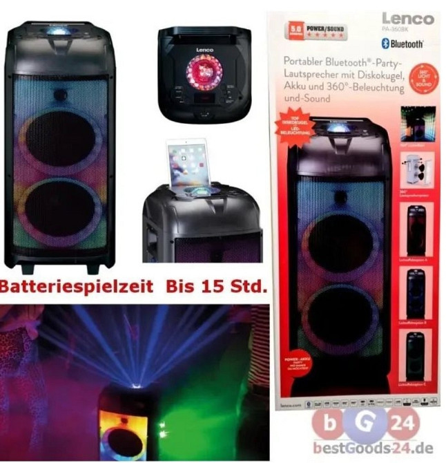 Блютуз колонка Lenco PA 360BK. Харьков - изображение 5
