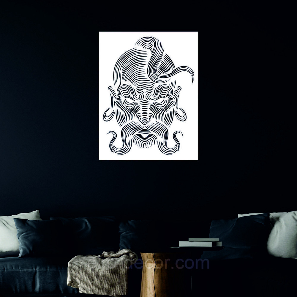 Декоративное настенное Панно «Козак» Декор на стену 70*54 см, Белый Киев - изображение 8