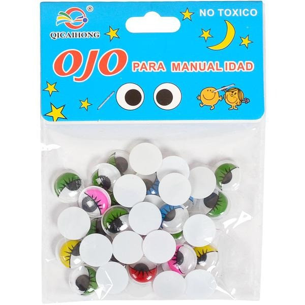 Творчий набір для аплікацій "Очі" 106553 кольорові, розмір 1,2 см Вінниця - фото 1