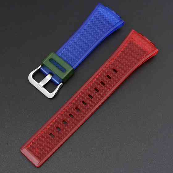 Ремешок для Casio G-Shock GA-100/110 Transl-Red-Blue SI SBR Киев